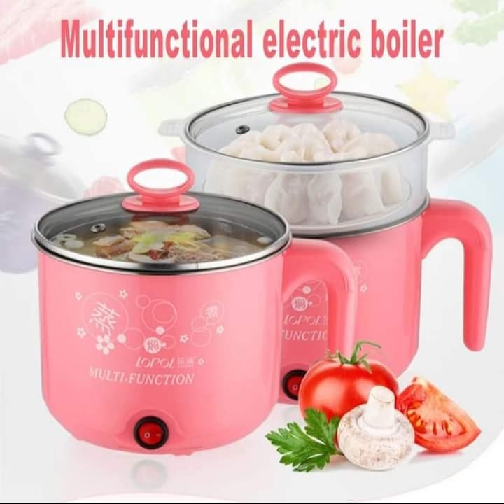 Electric Hot Pot, 1.5L Mini Multifunction Electric Cooker