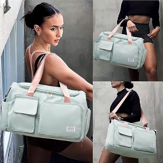 New Travel Bag Women Fashion Shoulder Duffle Large Capacity Multi-functional Bag For Girls Female Sports Fitness Leisure Storage