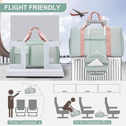 New Travel Bag Women Fashion Shoulder Duffle Large Capacity Multi-functional Bag For Girls Female Sports Fitness Leisure Storage - Image 4