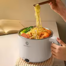 Electric Hot Pot, 1.5L Mini Multifunction Electric Cooker - Image 3
