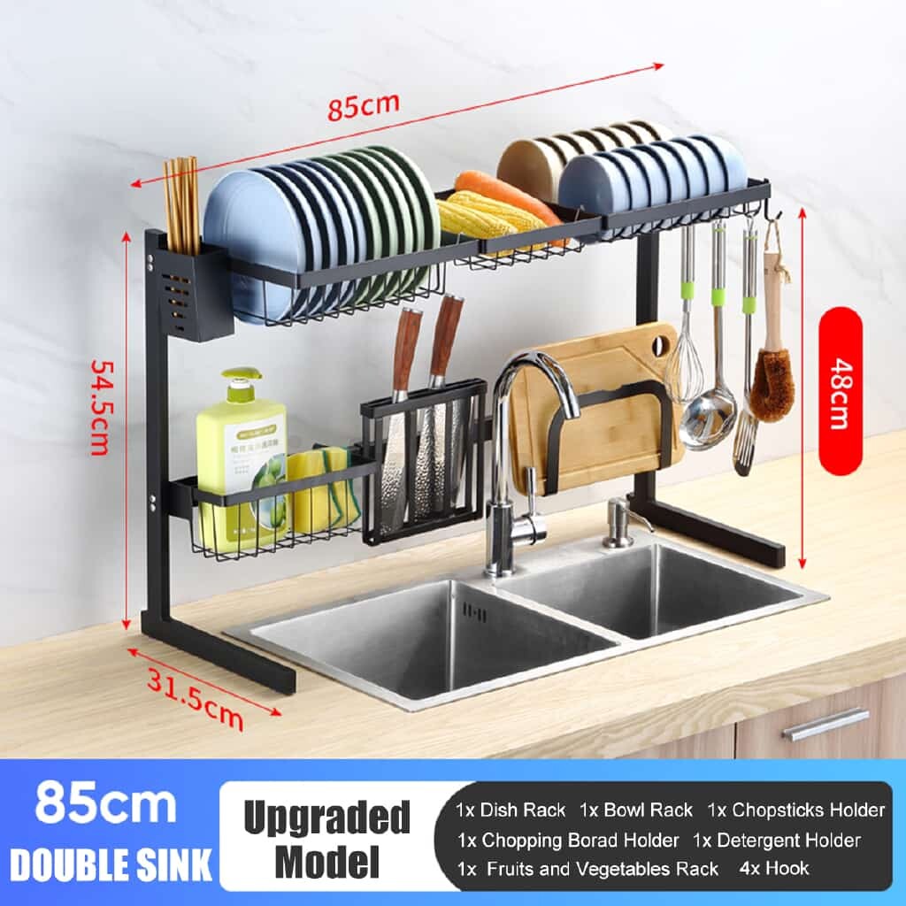 SINK TOP DISH DRYING RACK 85CM, OVER THE SINK DRYING RACK - Image 3